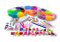Великий набір для дитячої творчості та плетіння з гумок Loom Bands 6500 шт. 3-ярусний пластиковий кейс у формі серця з металевим гачком, верстатом та аксесуарами