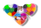 Великий набір для дитячої творчості та плетіння з гумок Loom Bands 6500 шт. 3-ярусний пластиковий кейс у формі серця з металевим гачком, верстатом та аксесуарами